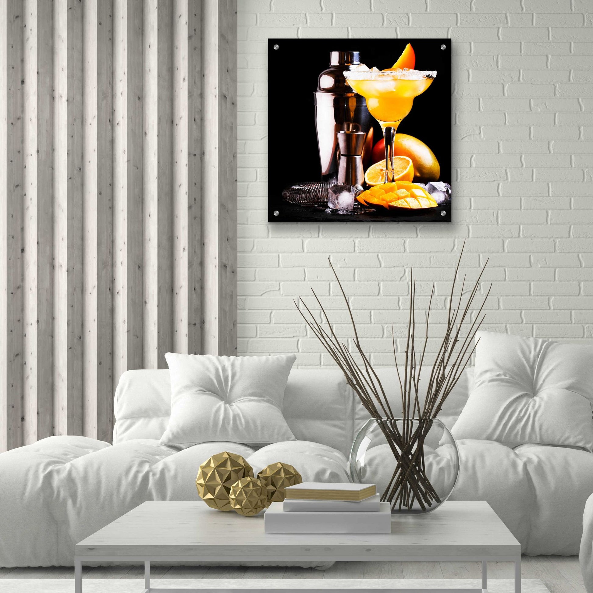 Epic Art 'Mango Daquiri' by Epic Portfolio, Acrylic Glass Wall Art,24x24