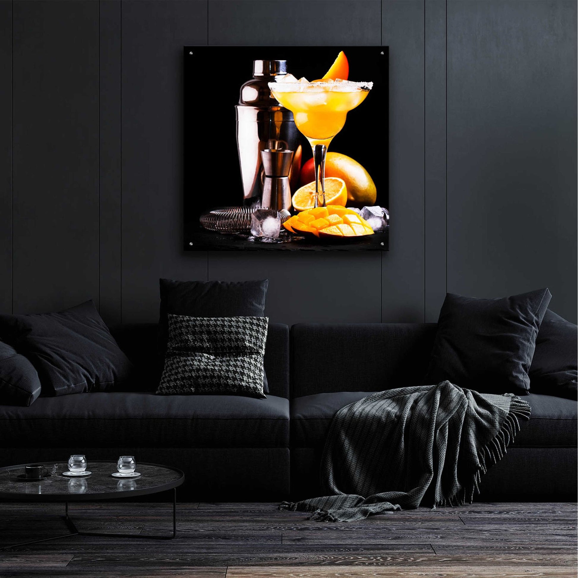 Epic Art 'Mango Daquiri' by Epic Portfolio, Acrylic Glass Wall Art,36x36