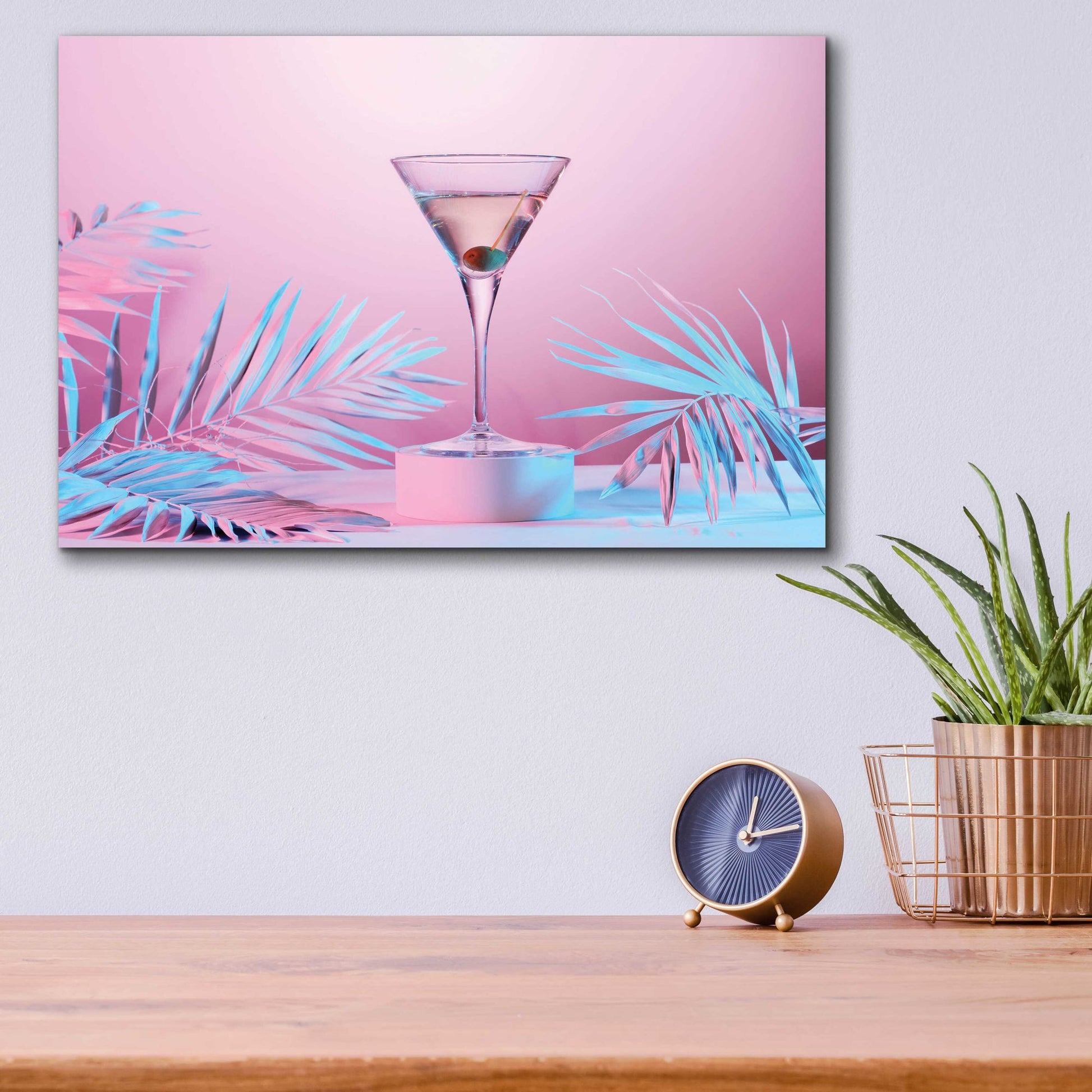 Epic Art 'Martini' by Epic Portfolio, Acrylic Glass Wall Art,16x12