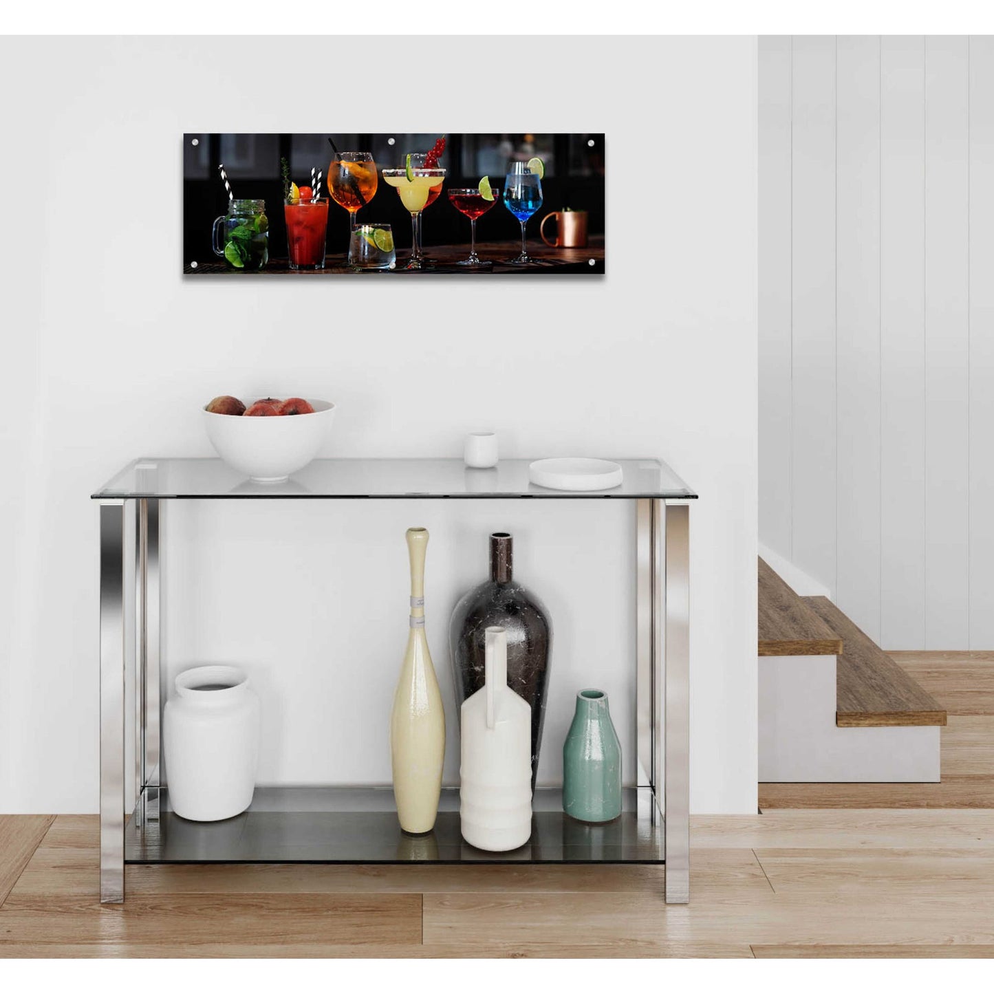 Epic Art 'Mixology' by Epic Portfolio, Acrylic Glass Wall Art,36x12