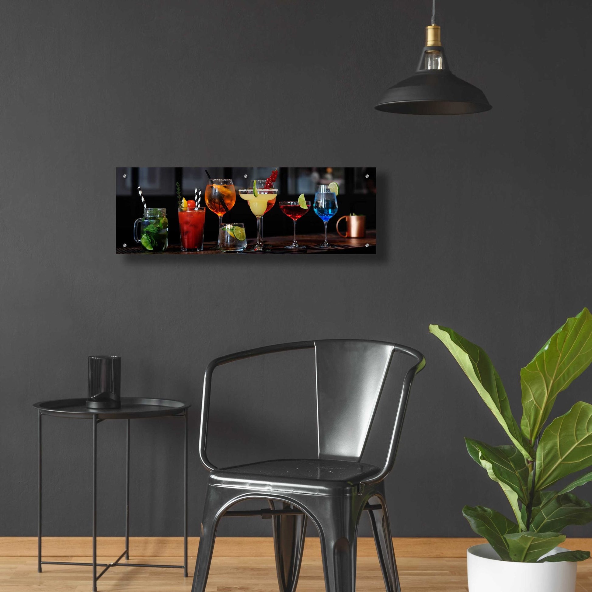 Epic Art 'Mixology' by Epic Portfolio, Acrylic Glass Wall Art,36x12