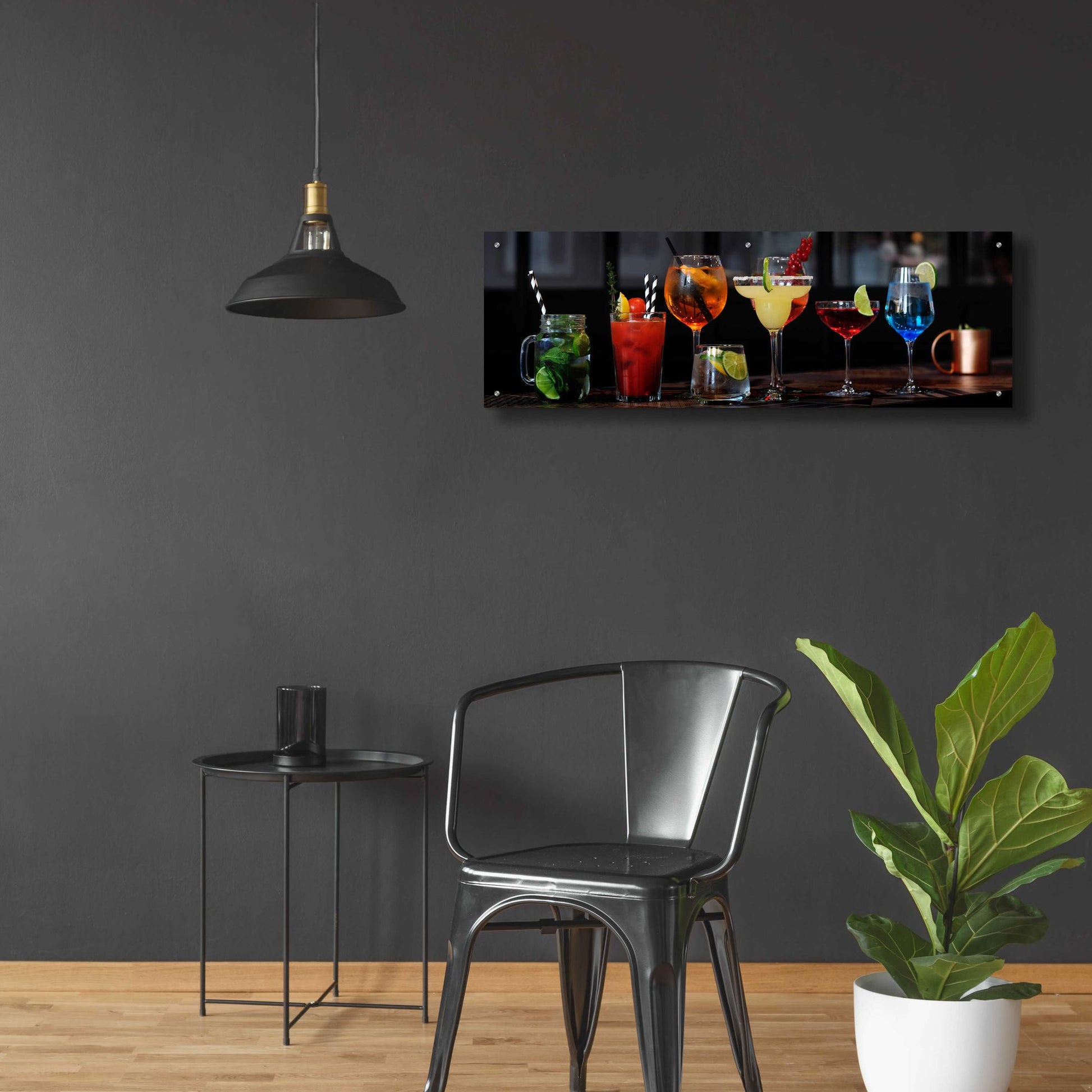 Epic Art 'Mixology' by Epic Portfolio, Acrylic Glass Wall Art,48x16