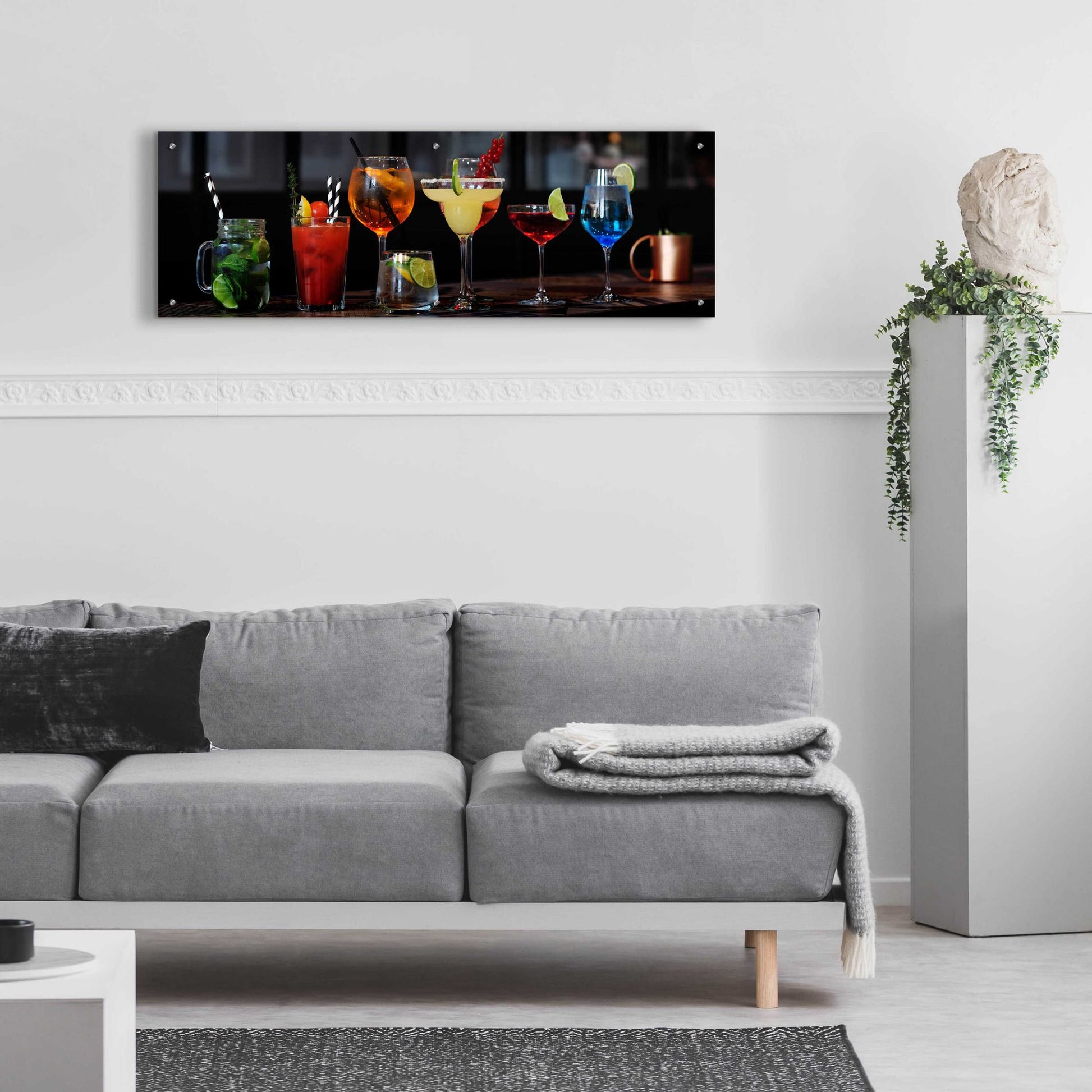 Epic Art 'Mixology' by Epic Portfolio, Acrylic Glass Wall Art,48x16
