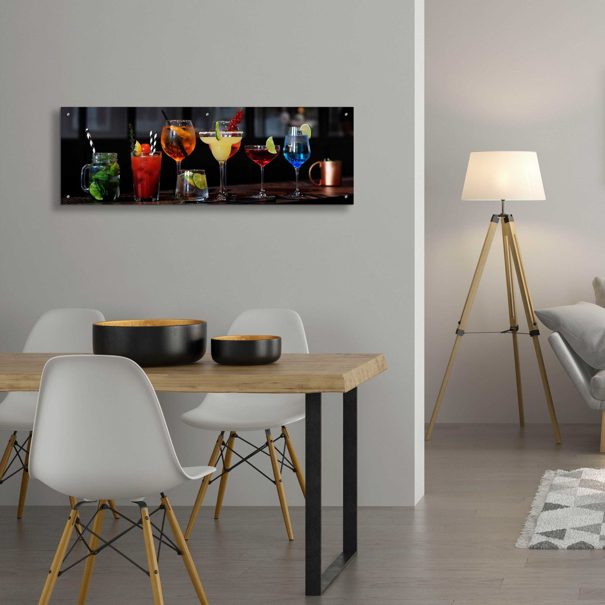 Epic Art 'Mixology' by Epic Portfolio, Acrylic Glass Wall Art,48x16