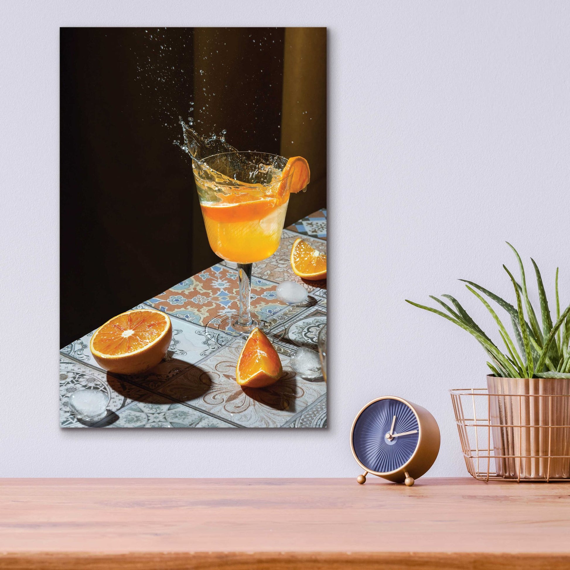 Epic Art 'Orange Crush' by Epic Portfolio, Acrylic Glass Wall Art,12x16