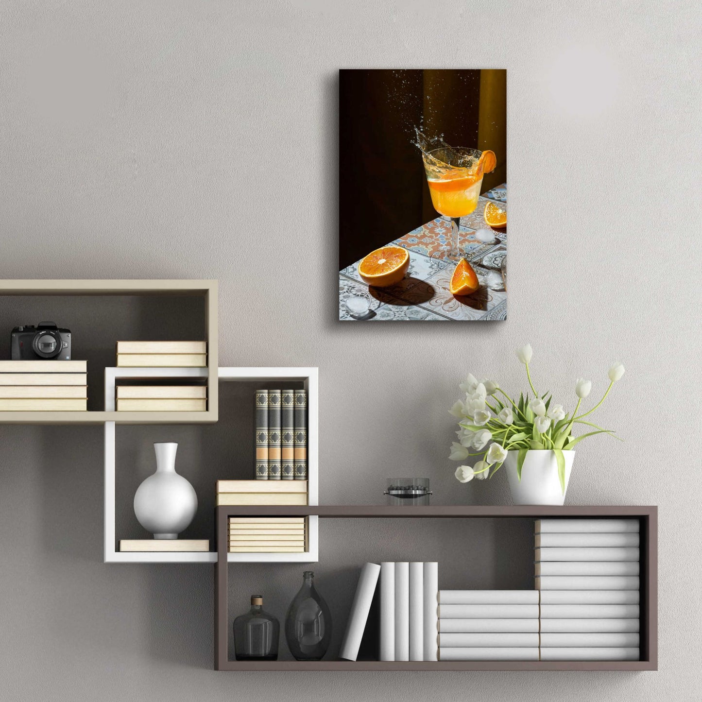 Epic Art 'Orange Crush' by Epic Portfolio, Acrylic Glass Wall Art,16x24