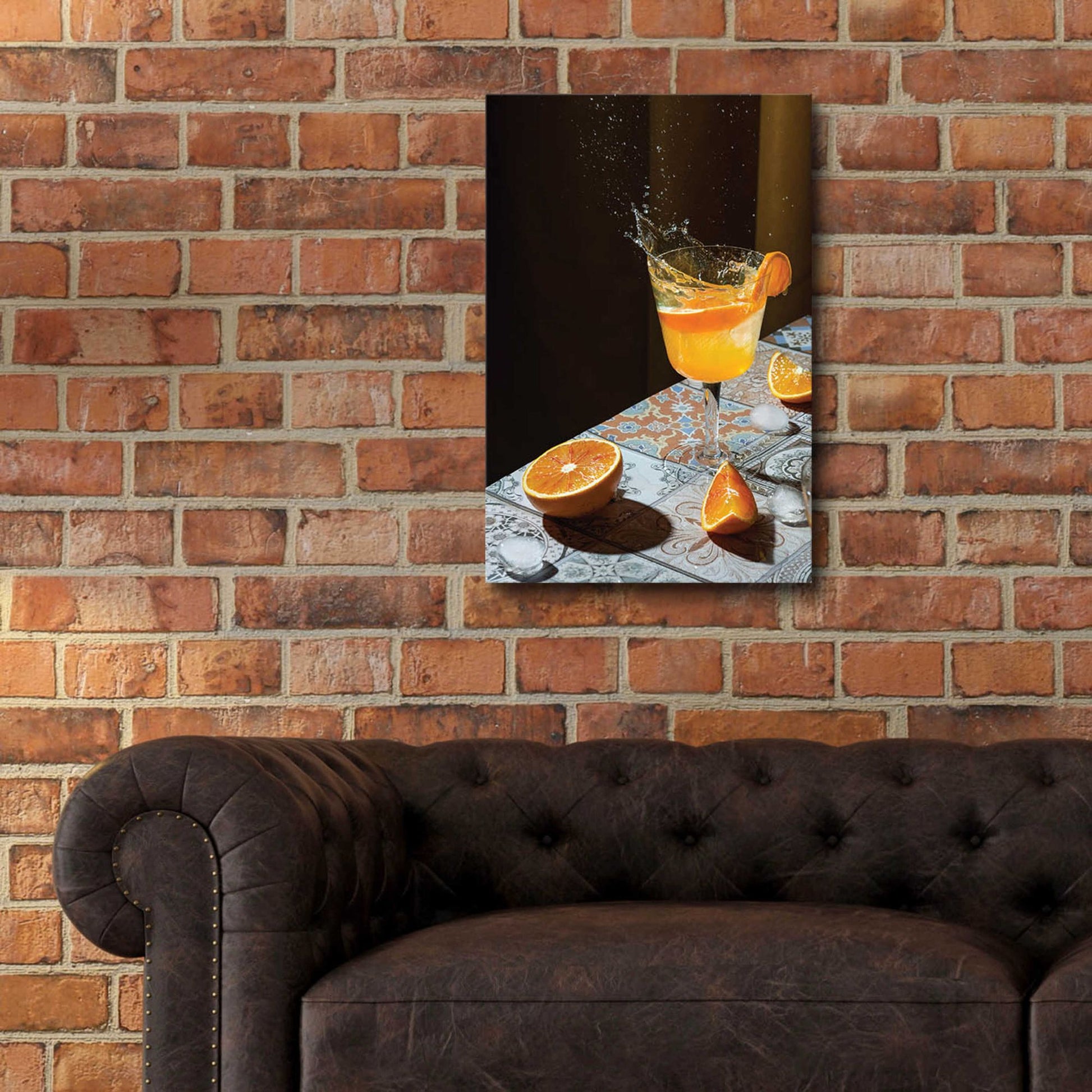 Epic Art 'Orange Crush' by Epic Portfolio, Acrylic Glass Wall Art,16x24