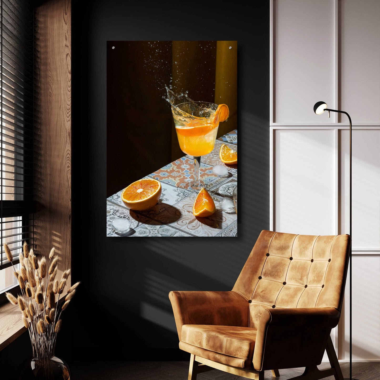 Epic Art 'Orange Crush' by Epic Portfolio, Acrylic Glass Wall Art,24x36