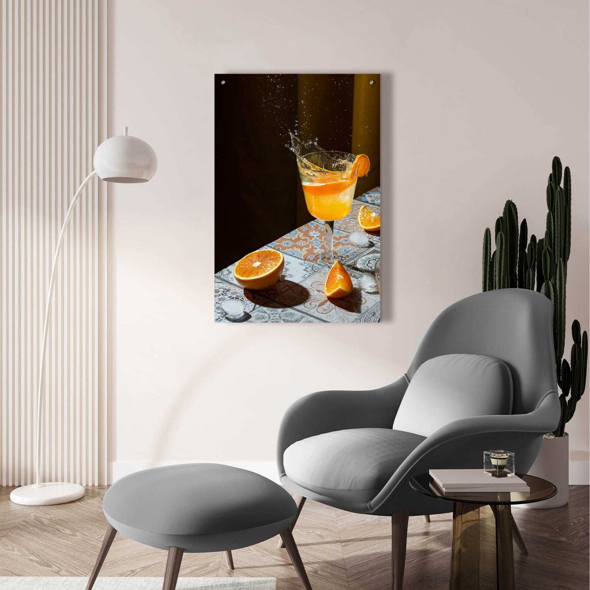 Epic Art 'Orange Crush' by Epic Portfolio, Acrylic Glass Wall Art,24x36