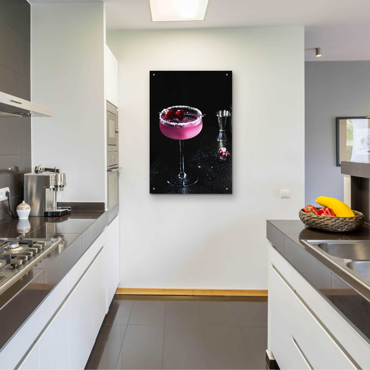 Epic Art 'Purple Rain' by Epic Portfolio, Acrylic Glass Wall Art,24x36