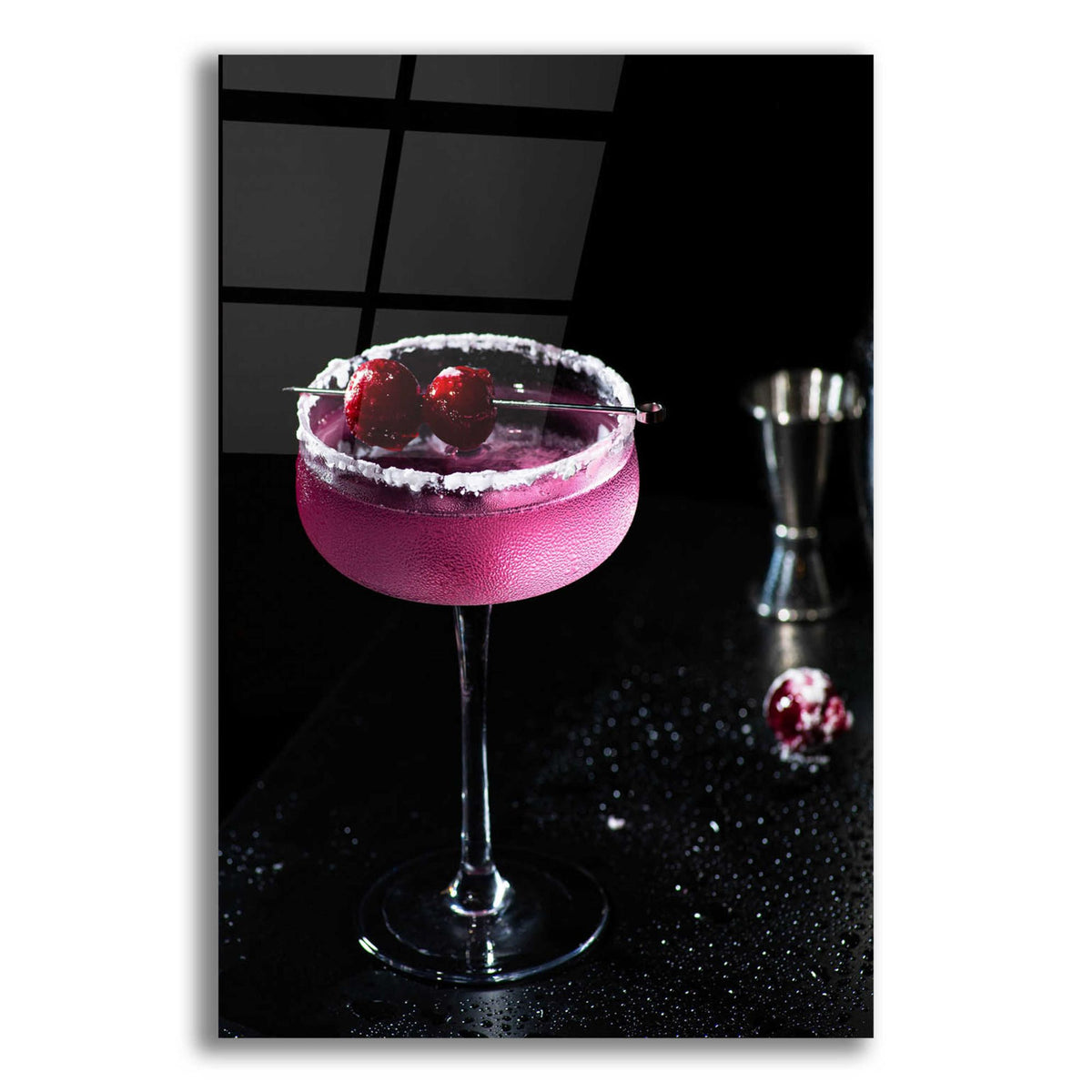 Epic Art 'Purple Rain' by Epic Portfolio, Acrylic Glass Wall Art