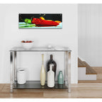 Too Hot to Handle by Cecile Baird - 36x12 acrylic wall art in a room
