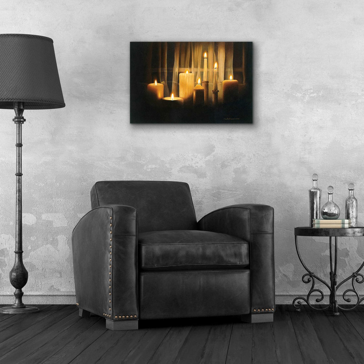 Burning Bright by Cecile Baird - 24x16 acrylic wall art in a room