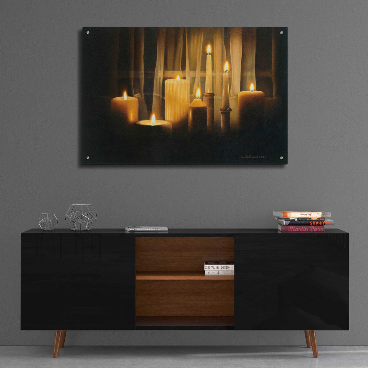 Burning Bright by Cecile Baird - 36x24 acrylic wall art in a room