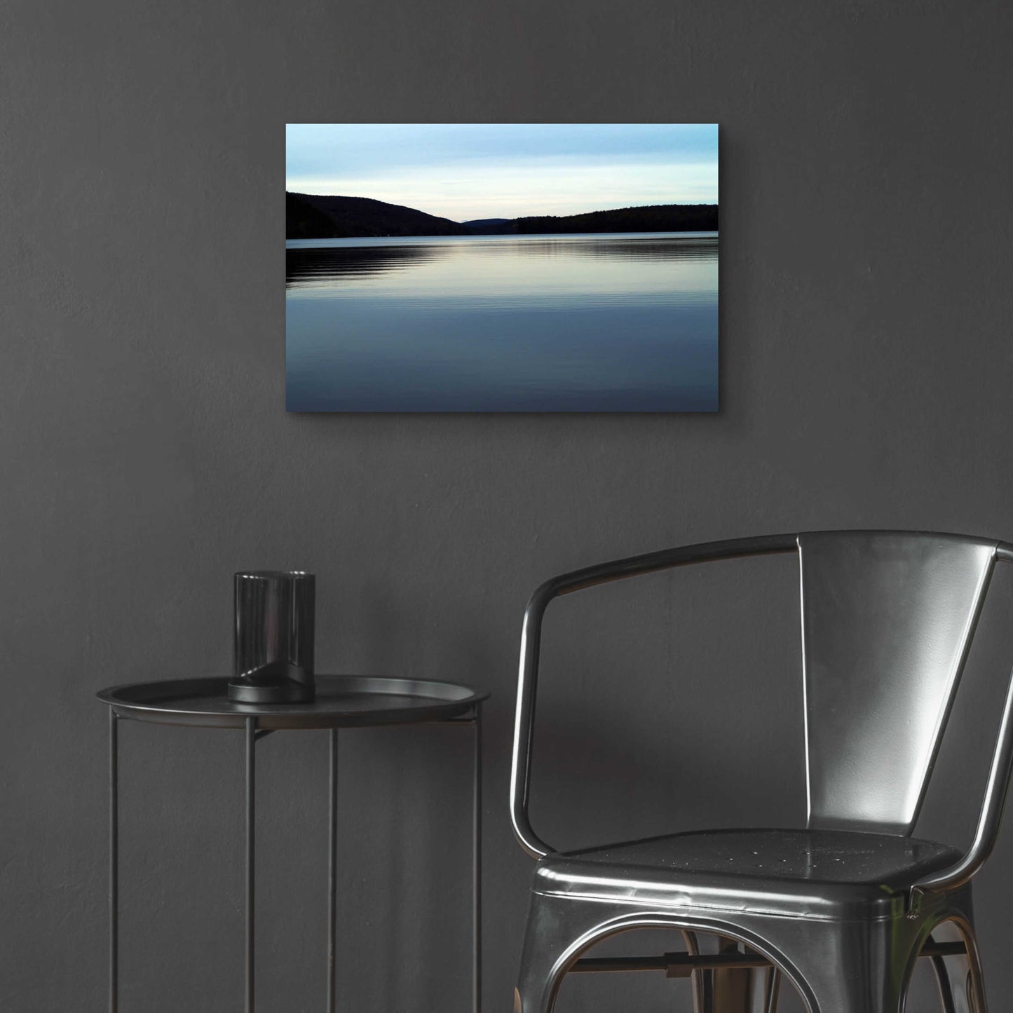 Epic Art 'Meech Lake water and hills' by Clive Branson, Acrylic Glass Wall Art,24x16