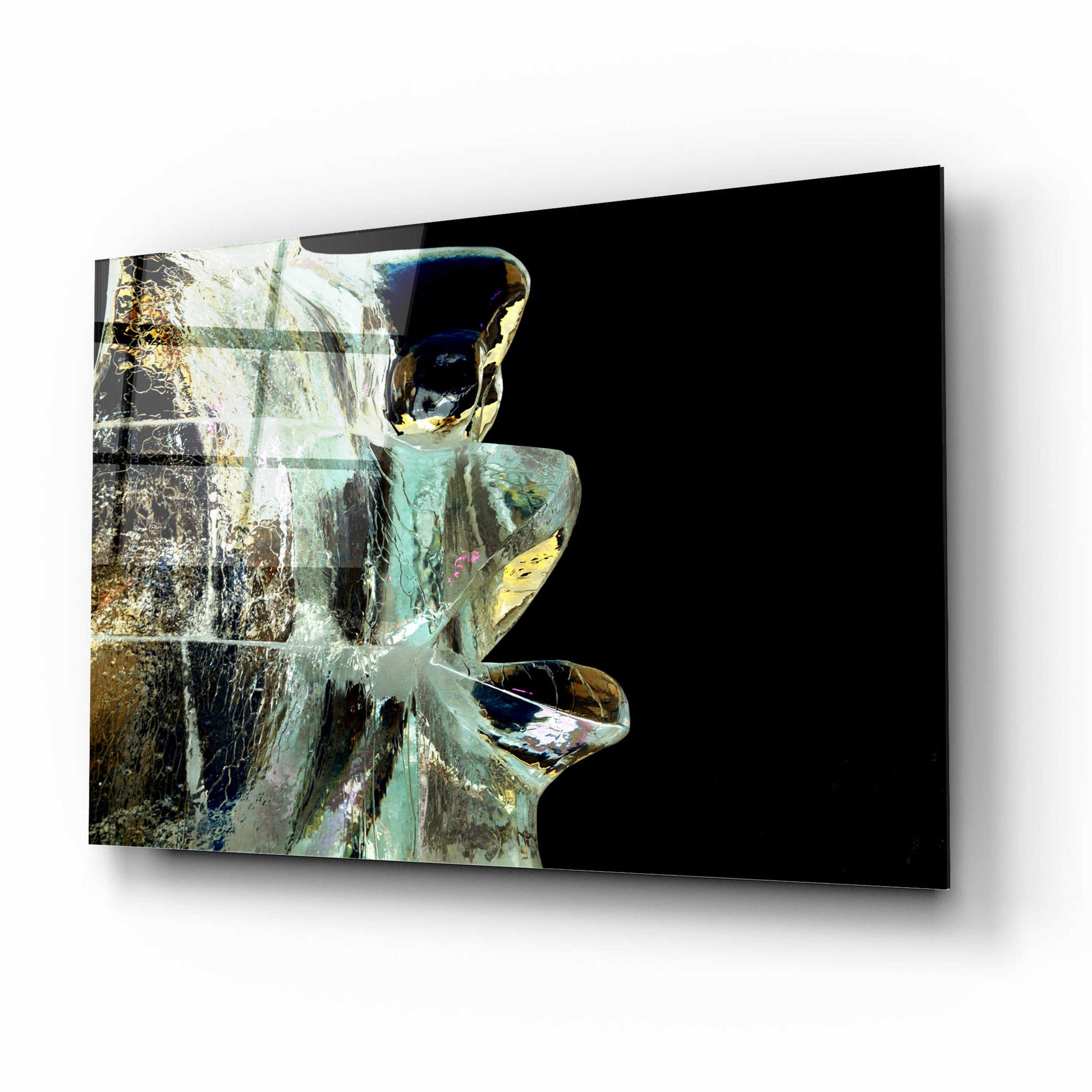 Epic Art 'My Voice Ice Sculpture Winterlude' by Clive Branson, Acrylic Glass Wall Art,16x12