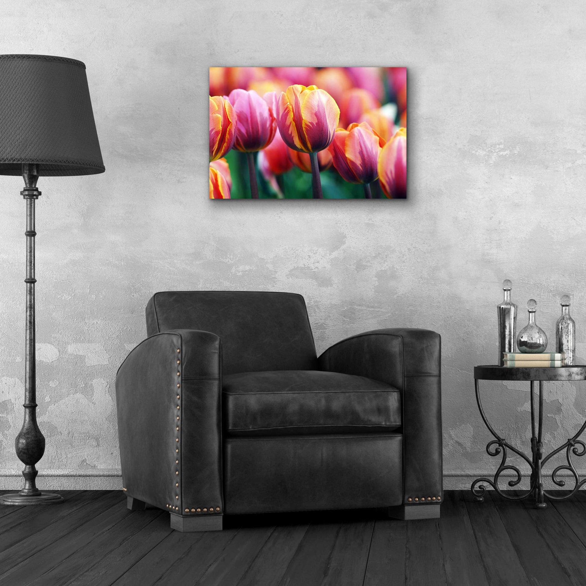 Epic Art 'Big Love Tulips' by Clive Branson, Acrylic Glass Wall Art,24x16