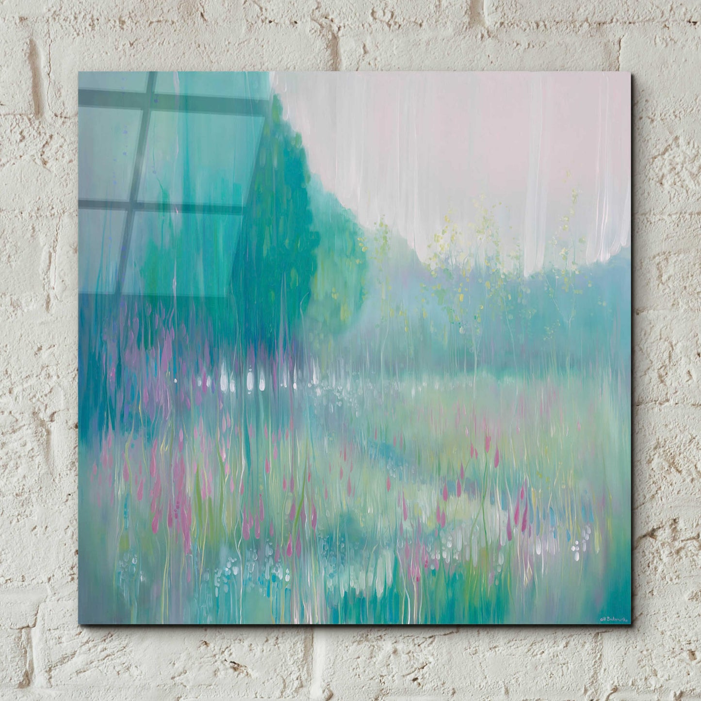 Epic Art 'Ageless Meadow' by Gill Bustamante, Acrylic Glass Wall Art,12x12