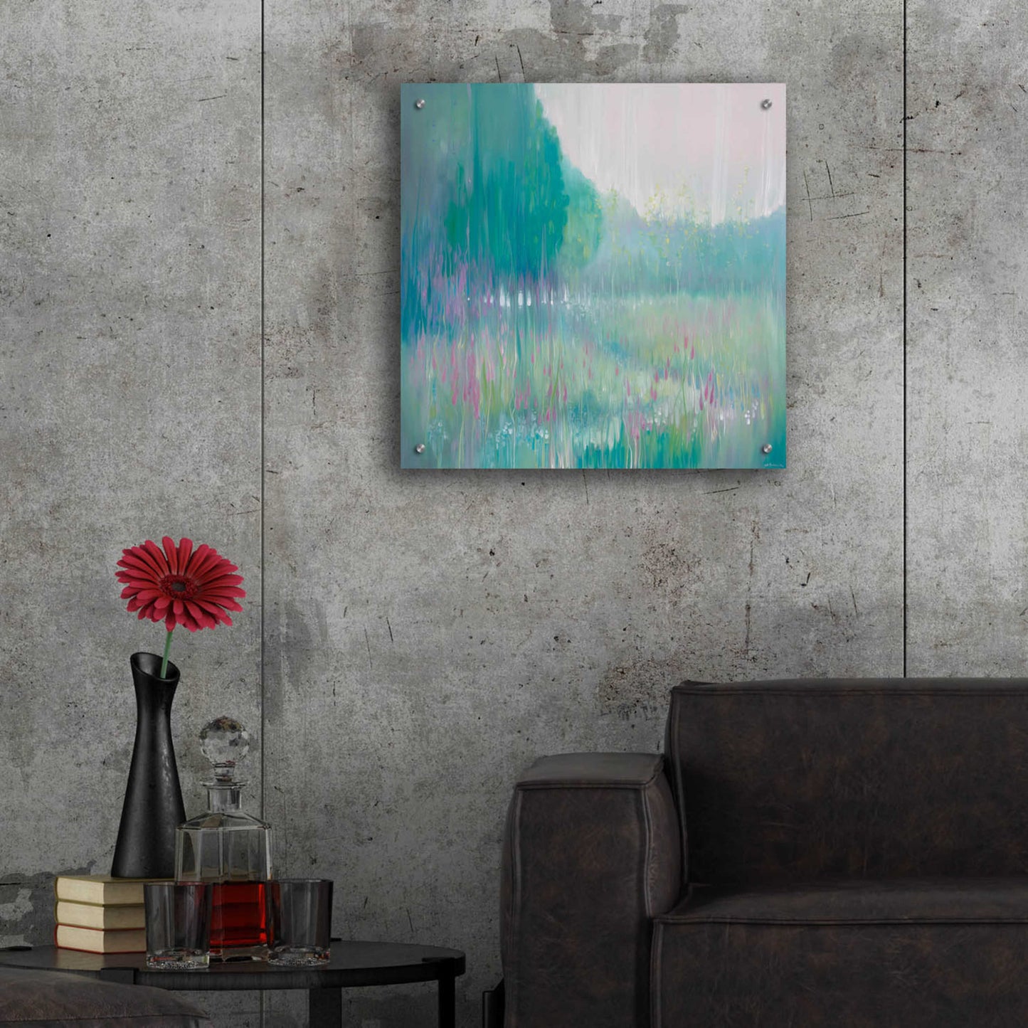 Epic Art 'Ageless Meadow' by Gill Bustamante, Acrylic Glass Wall Art,24x24