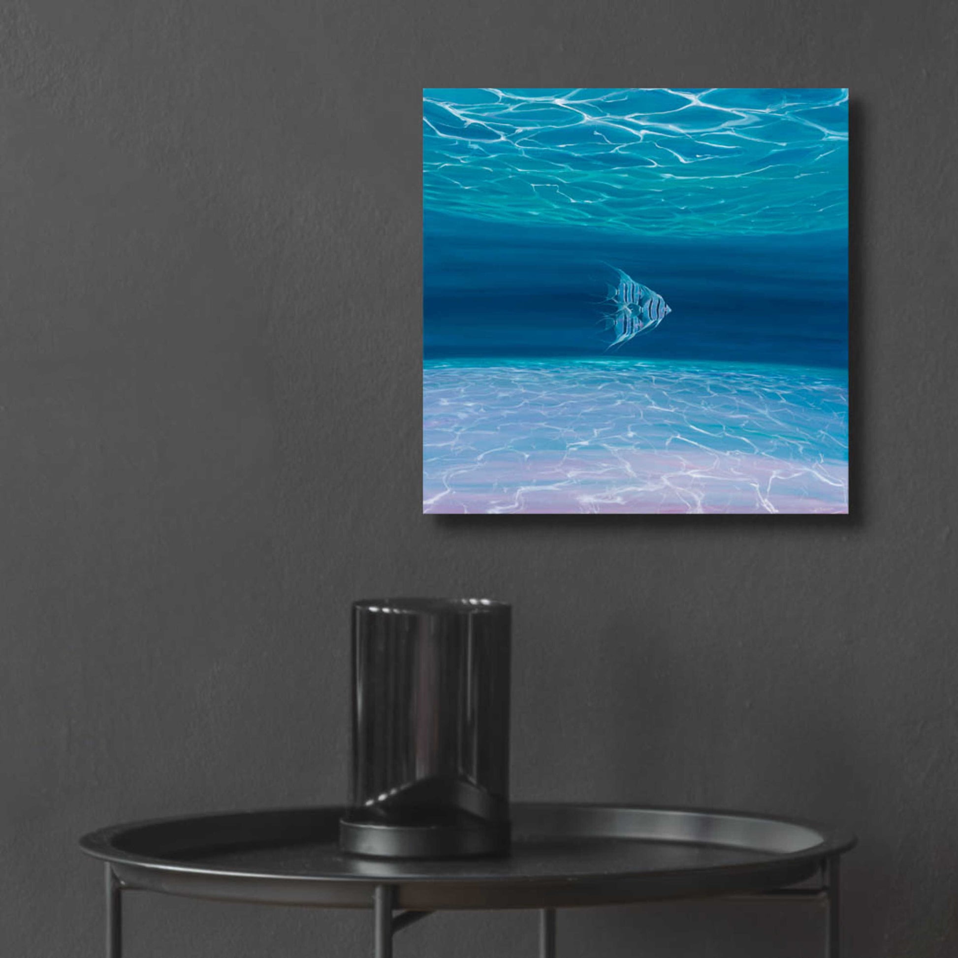 Epic Art 'Blue Angels Blue Sea' by Gill Bustamante, Acrylic Glass Wall Art,12x12