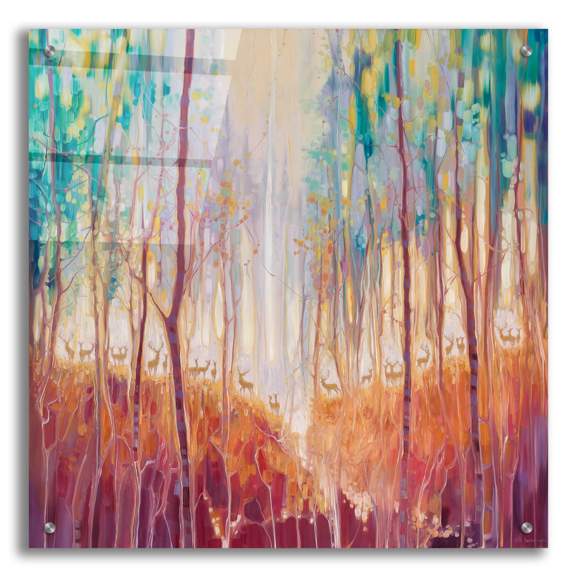 Epic Art 'Forest Souls' by Gill Bustamante, Acrylic Glass Wall Art,24x24