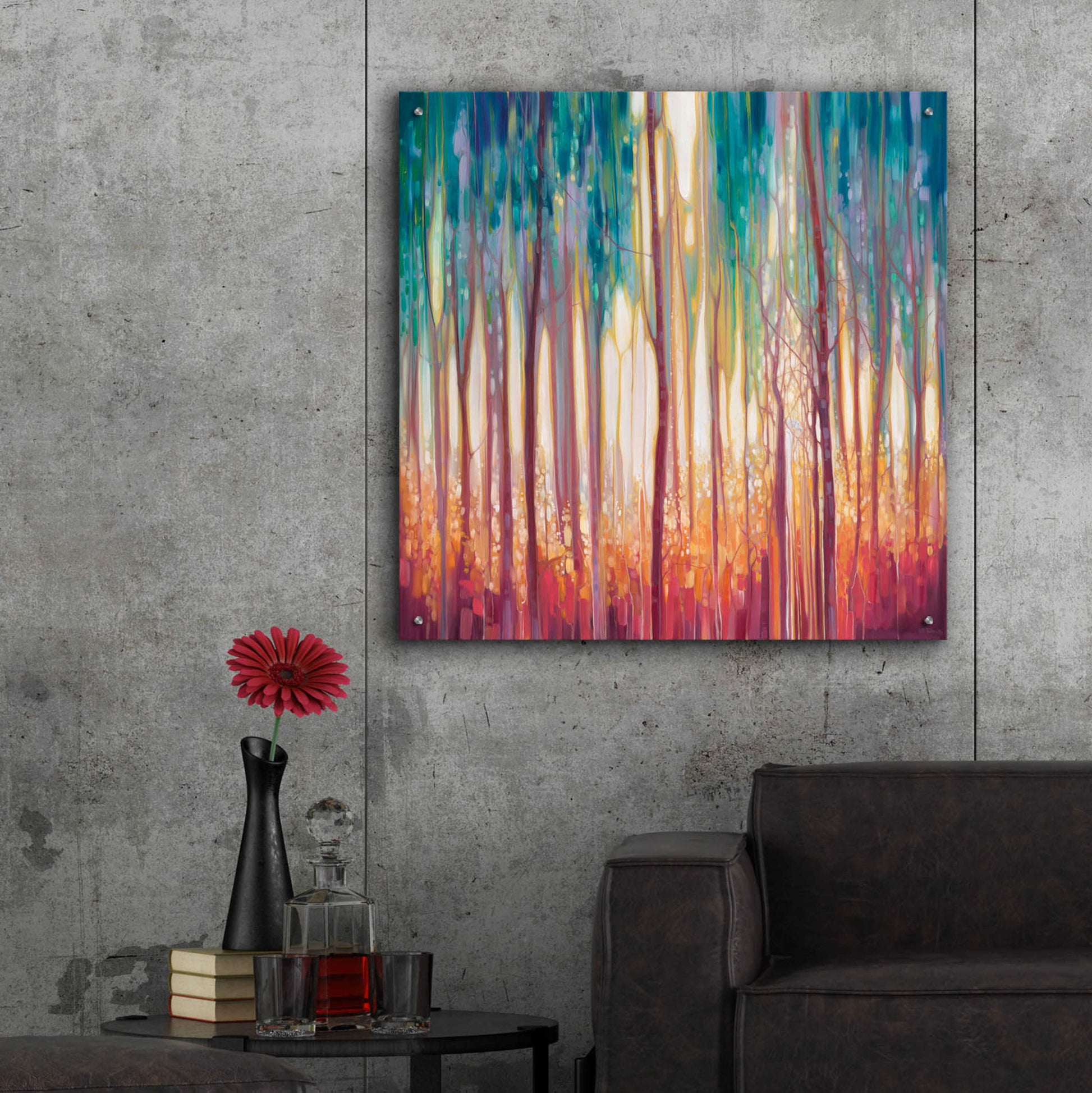 Epic Art 'Mythology' by Gill Bustamante, Acrylic Glass Wall Art,36x36