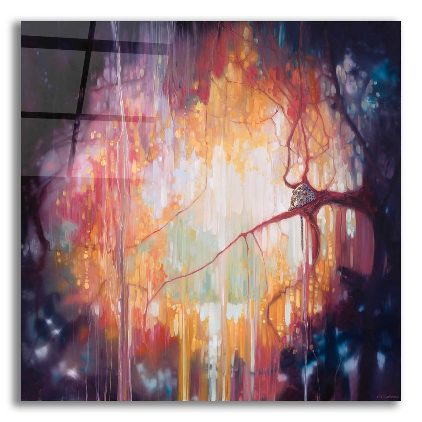 Epic Art 'Jungle Portal' by Gill Bustamante, Acrylic Glass Wall Art,12x12