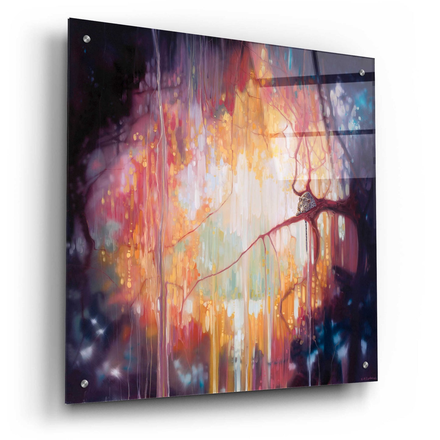 Epic Art 'Jungle Portal' by Gill Bustamante, Acrylic Glass Wall Art,24x24