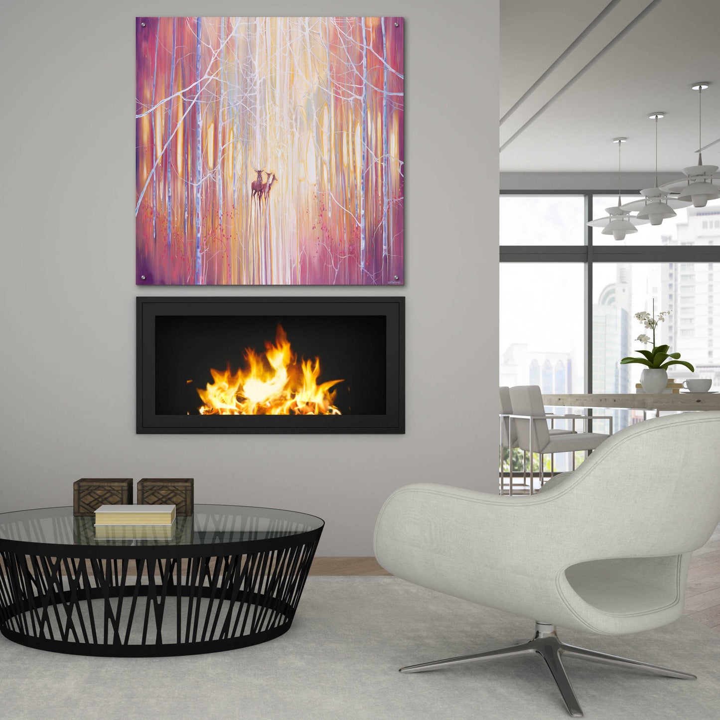 Epic Art 'Manifestation' by Gill Bustamante, Acrylic Glass Wall Art,36x36