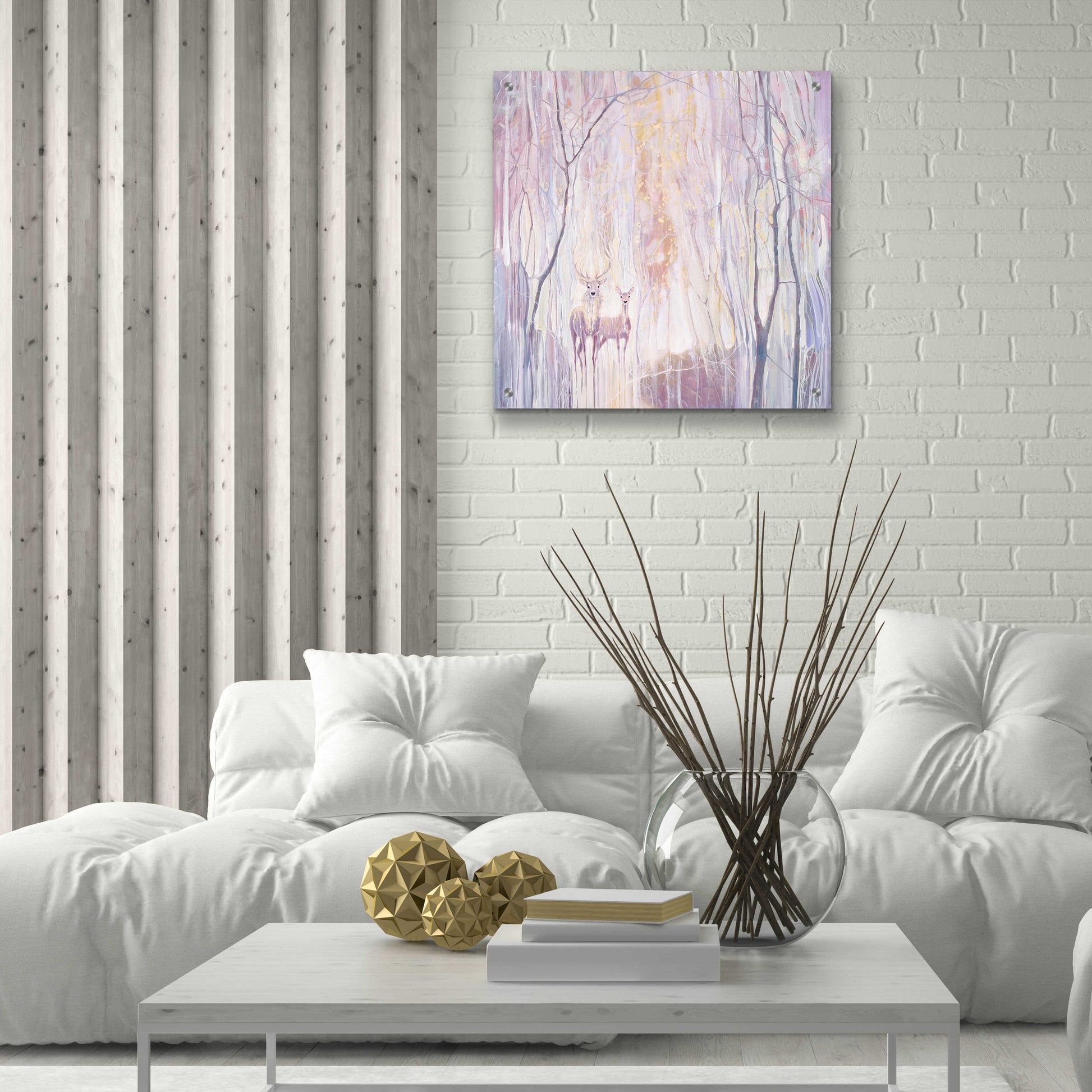 Epic Art 'Ethereal' by Gill Bustamante, Acrylic Glass Wall Art,24x24