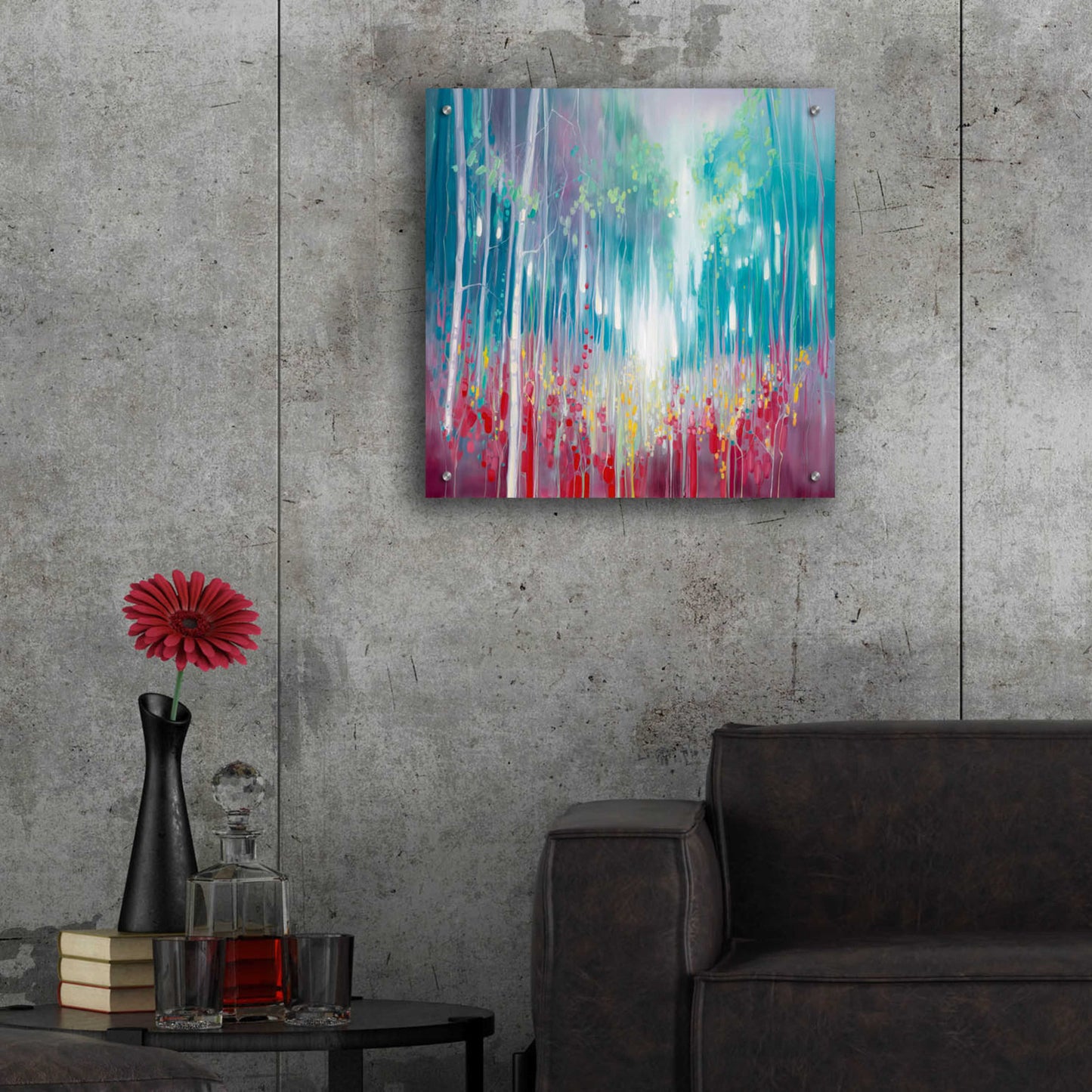 Epic Art 'Roaring Summer' by Gill Bustamante, Acrylic Glass Wall Art,24x24