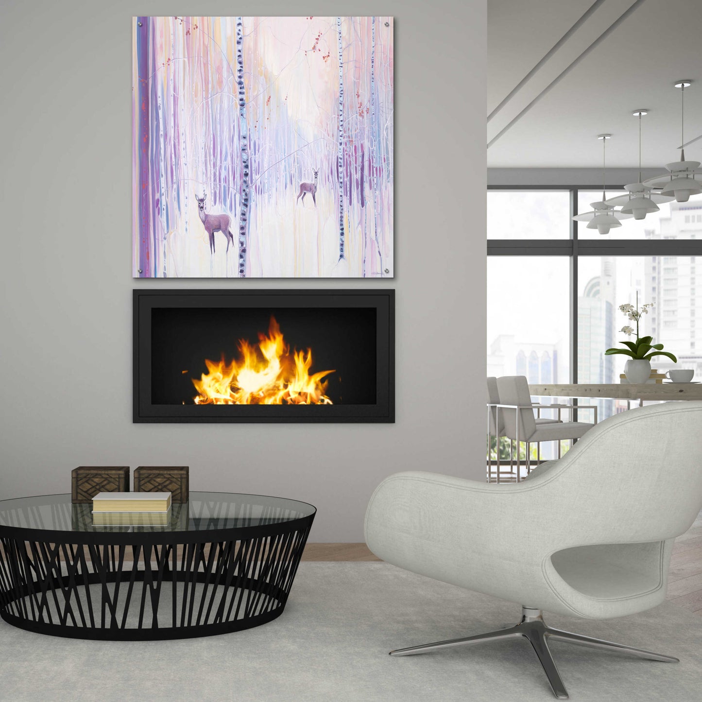 Epic Art 'Spirits Of Winter' by Gill Bustamante, Acrylic Glass Wall Art,36x36