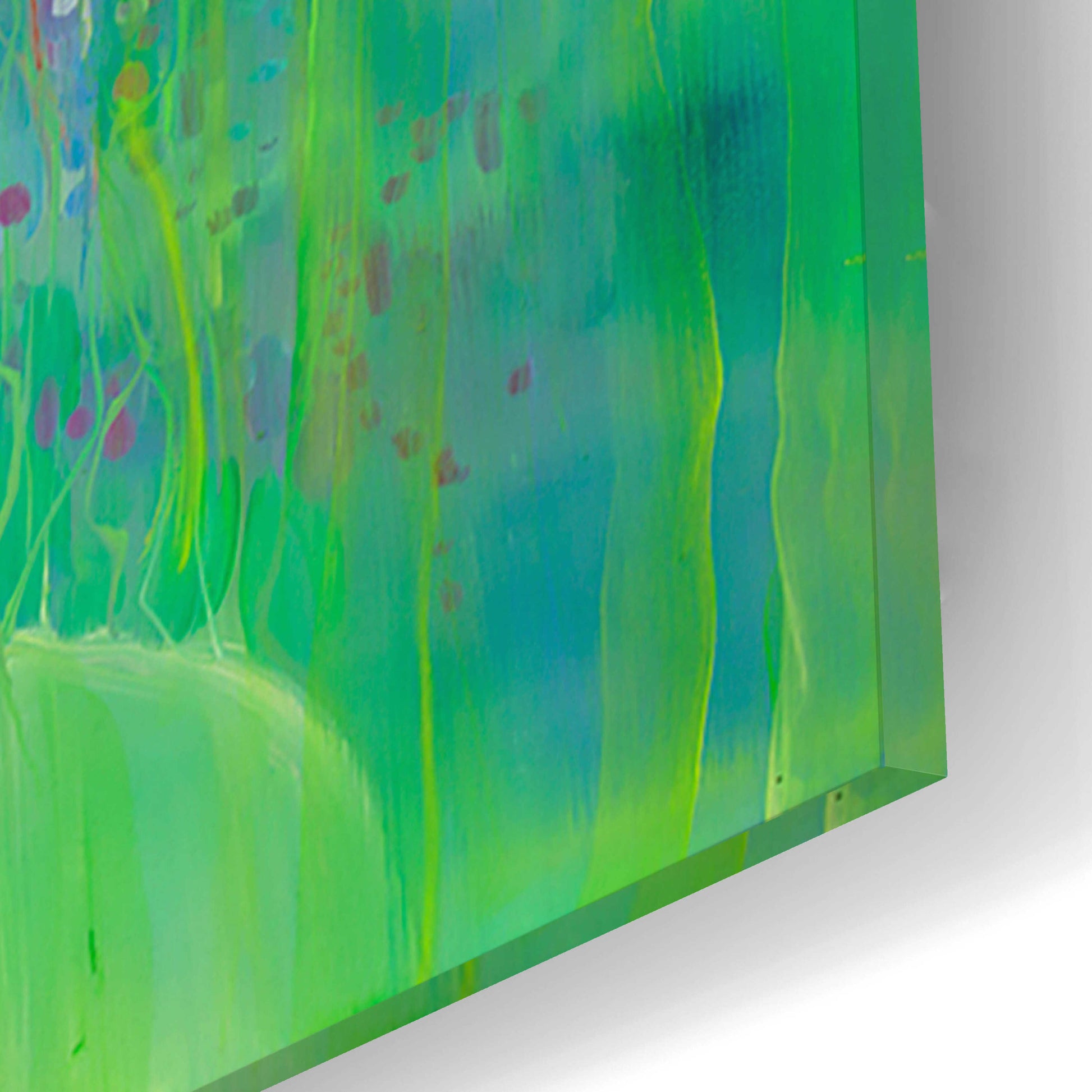 Epic Art 'Green Forest Calling' by Gill Bustamante, Acrylic Glass Wall Art,12x12