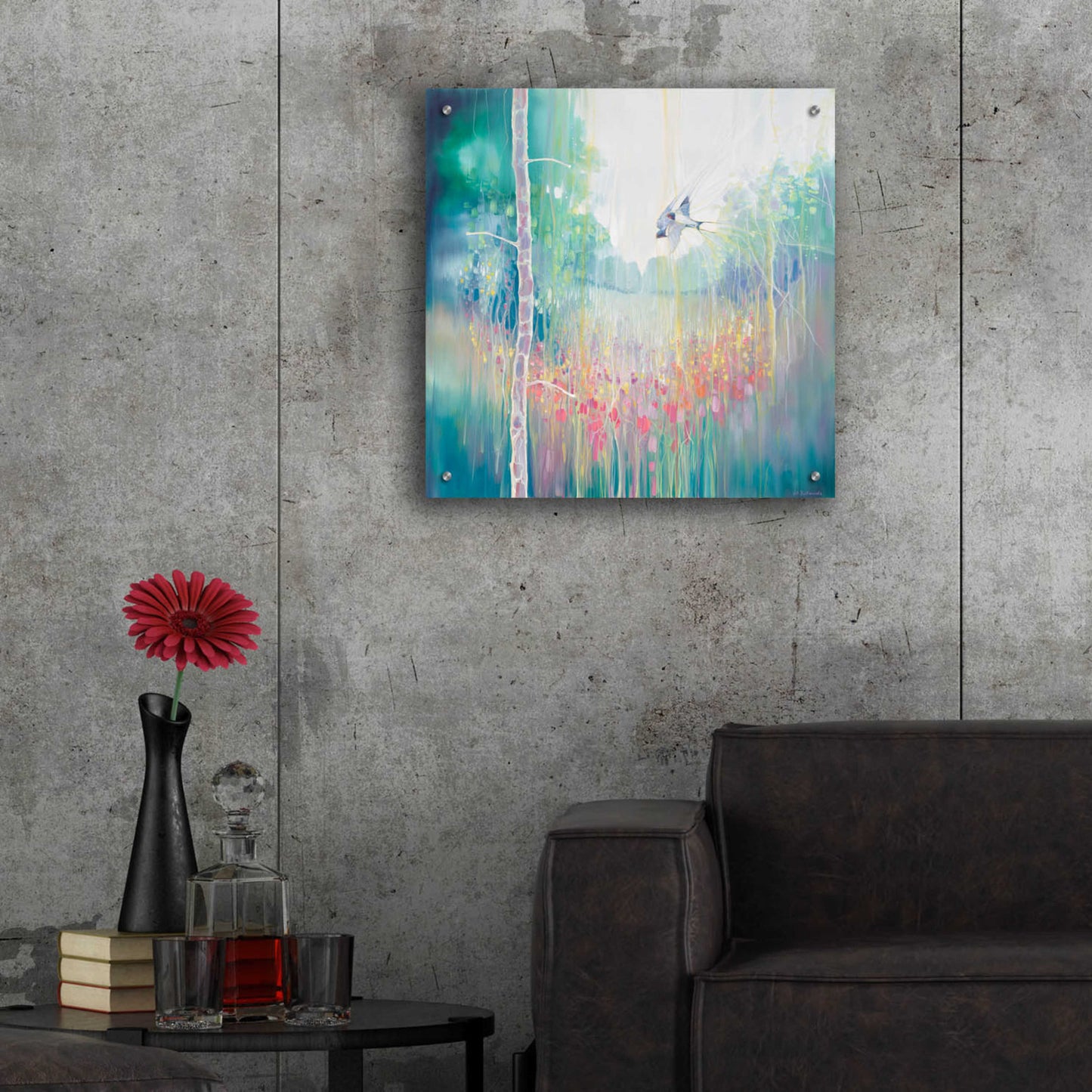 Epic Art 'Weaving Summer' by Gill Bustamante, Acrylic Glass Wall Art,24x24