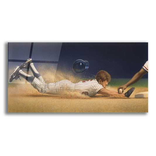 Epic Art 'Baseball Player' by Dan Craig, Acrylic Glass Wall Art