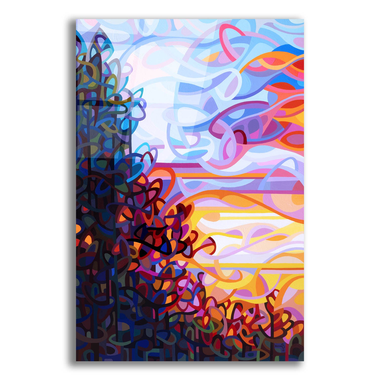 Epic Art 'Crescendo' by Mandy Budan, Acrylic Glass Wall Art,12x16