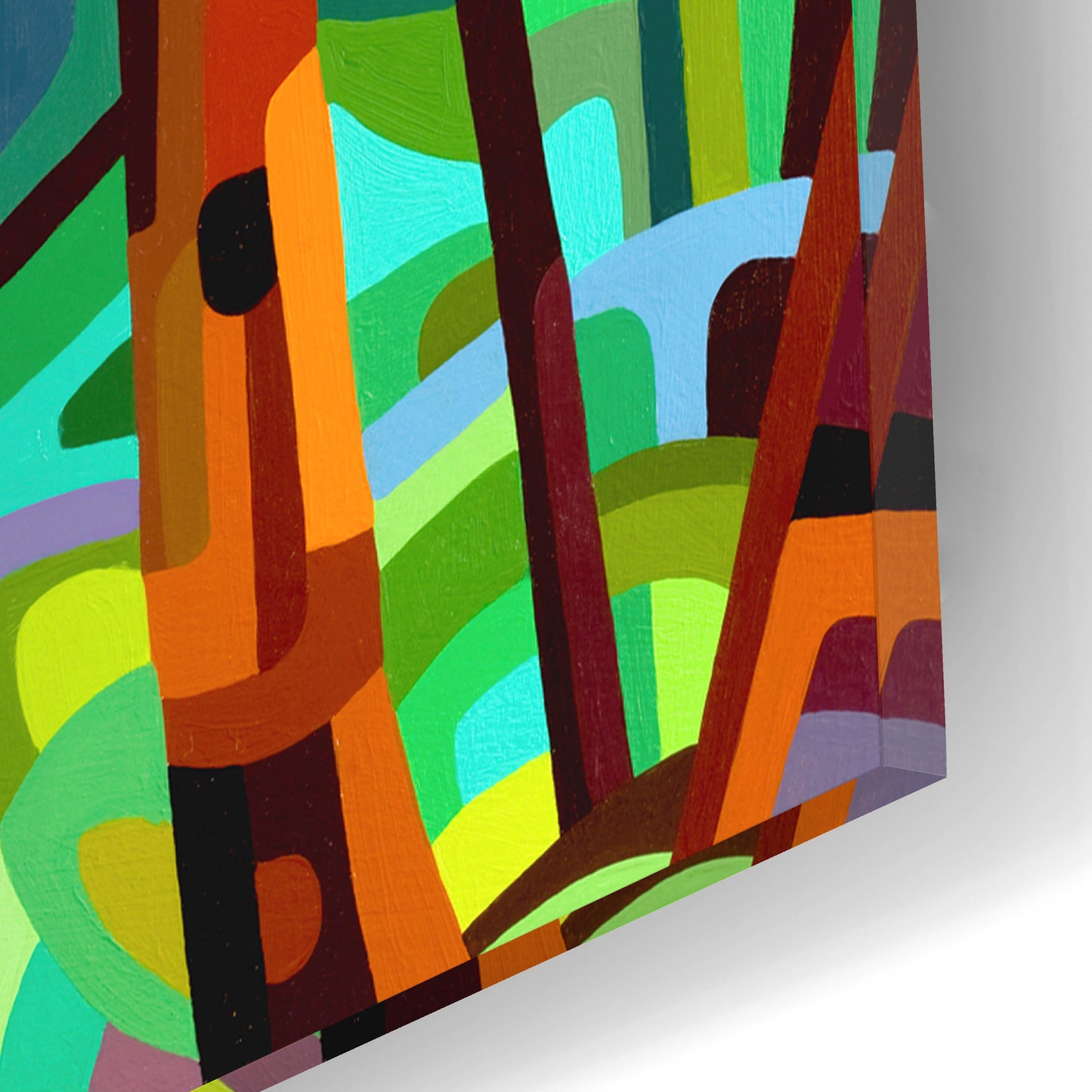 Epic Art 'In A Pine Forest' by Mandy Budan, Acrylic Glass Wall Art,12x16