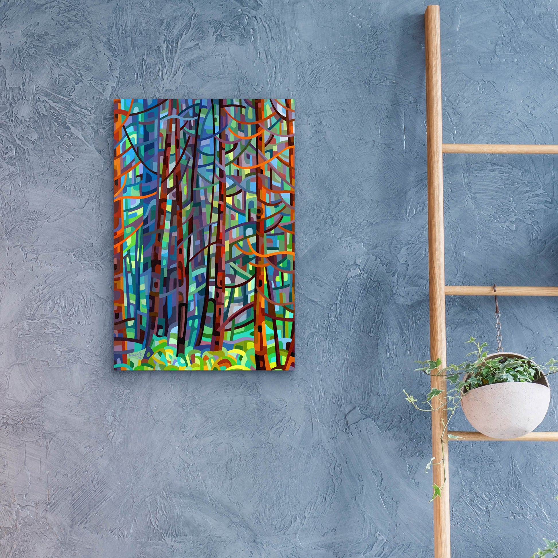 Epic Art 'In A Pine Forest' by Mandy Budan, Acrylic Glass Wall Art,16x24