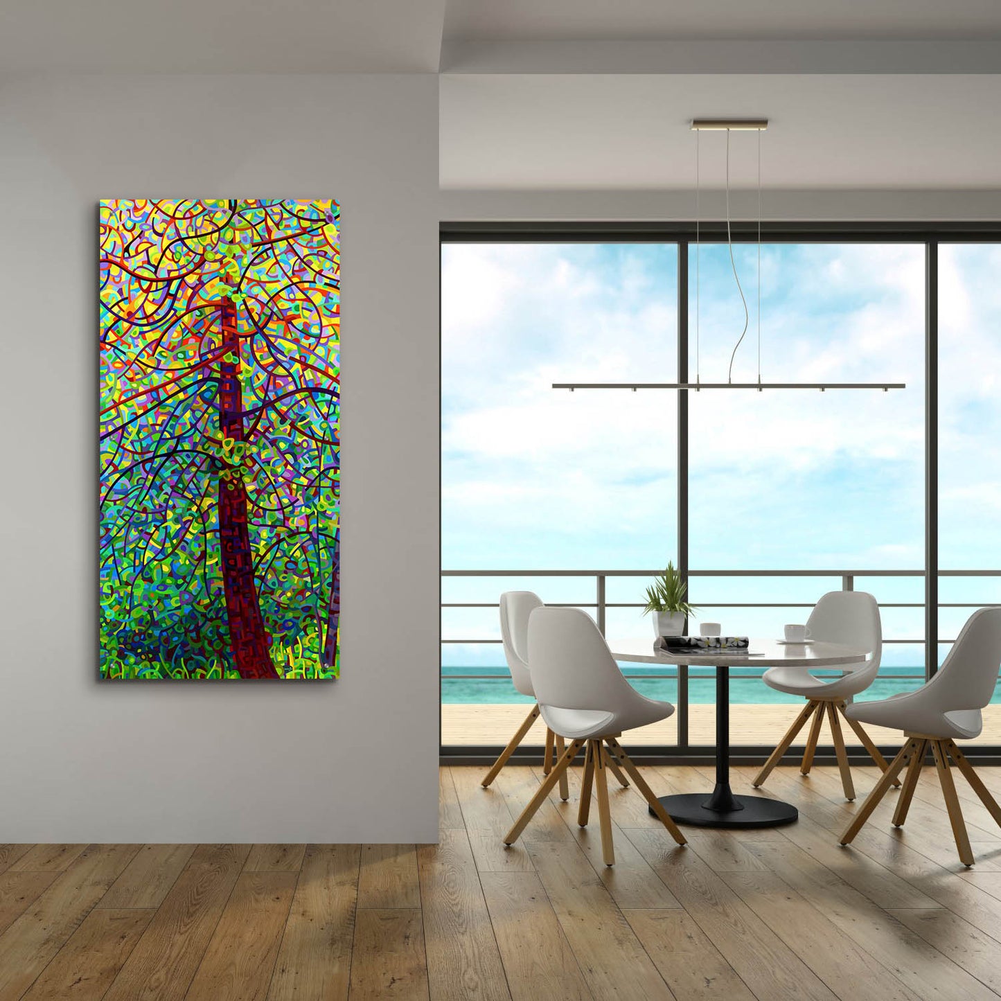 Epic Art 'Kaleidoscope' by Mandy Budan, Acrylic Glass Wall Art,24x48