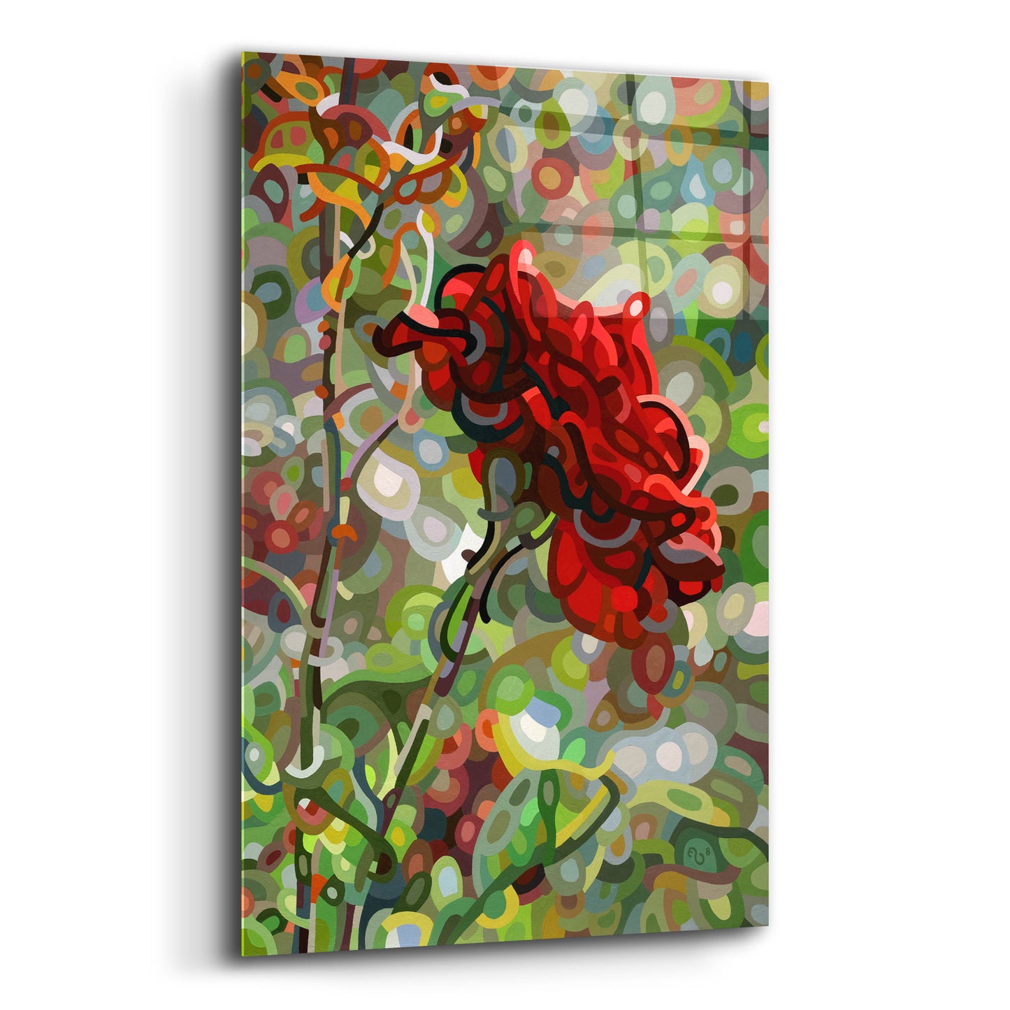 Epic Art 'Last Rose Of Summer' by Mandy Budan, Acrylic Glass Wall Art,12x16