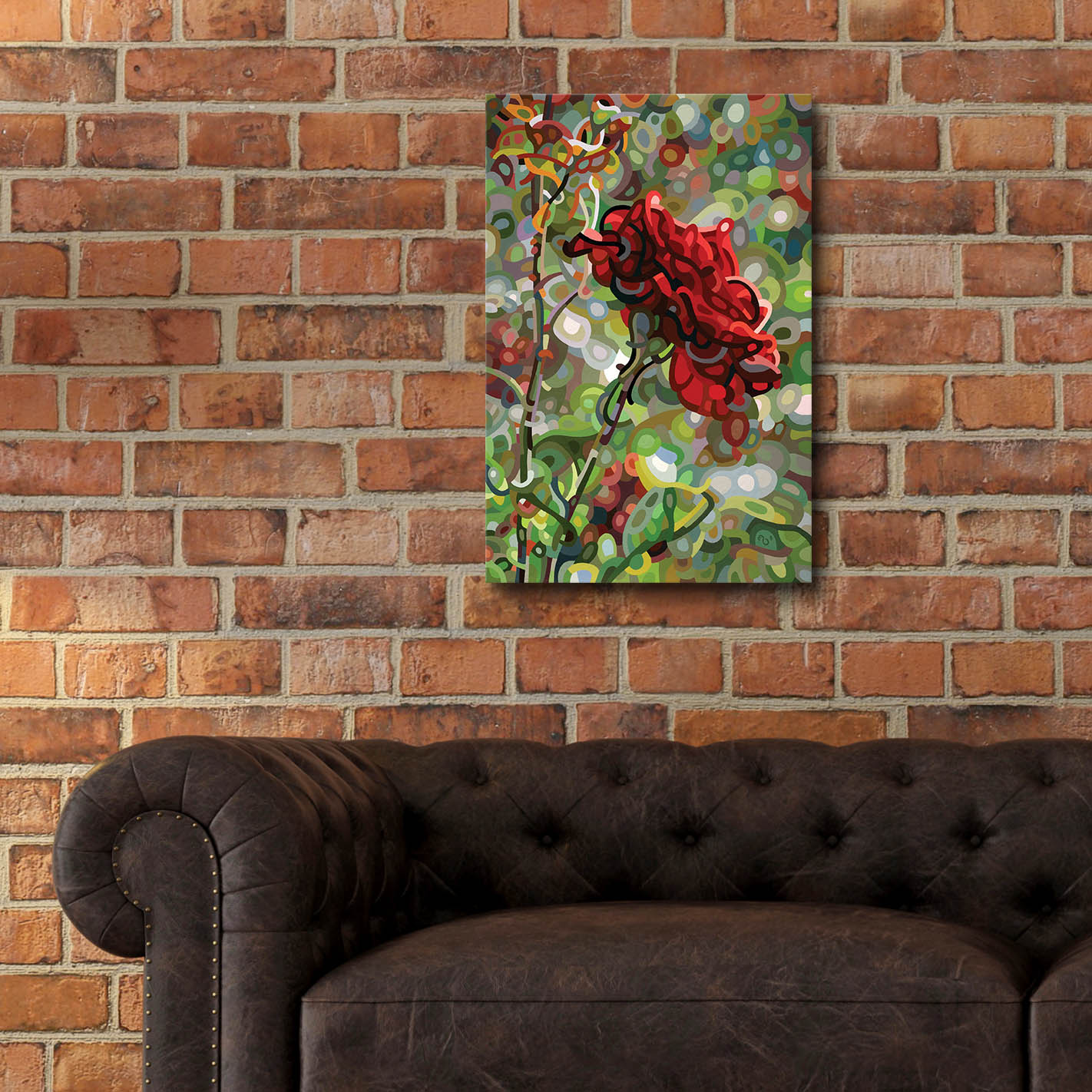 Epic Art 'Last Rose Of Summer' by Mandy Budan, Acrylic Glass Wall Art,16x24