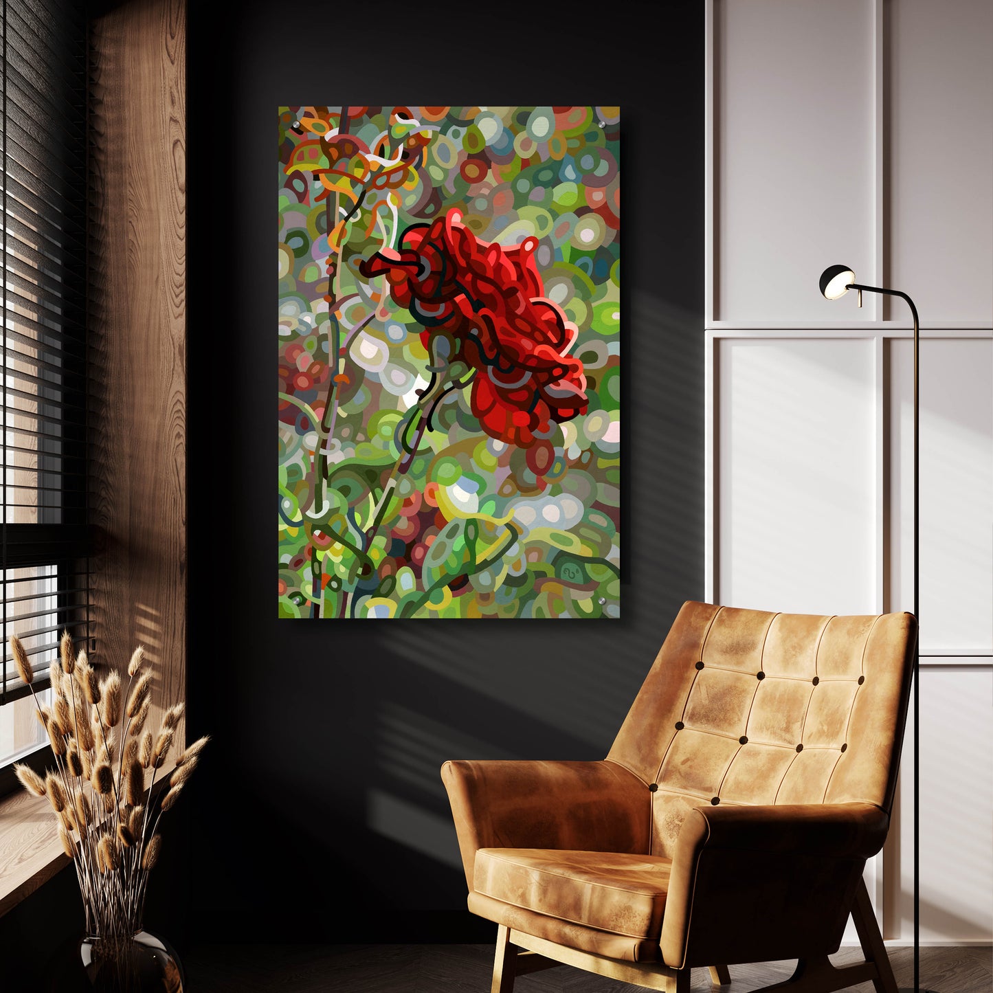 Epic Art 'Last Rose Of Summer' by Mandy Budan, Acrylic Glass Wall Art,24x36