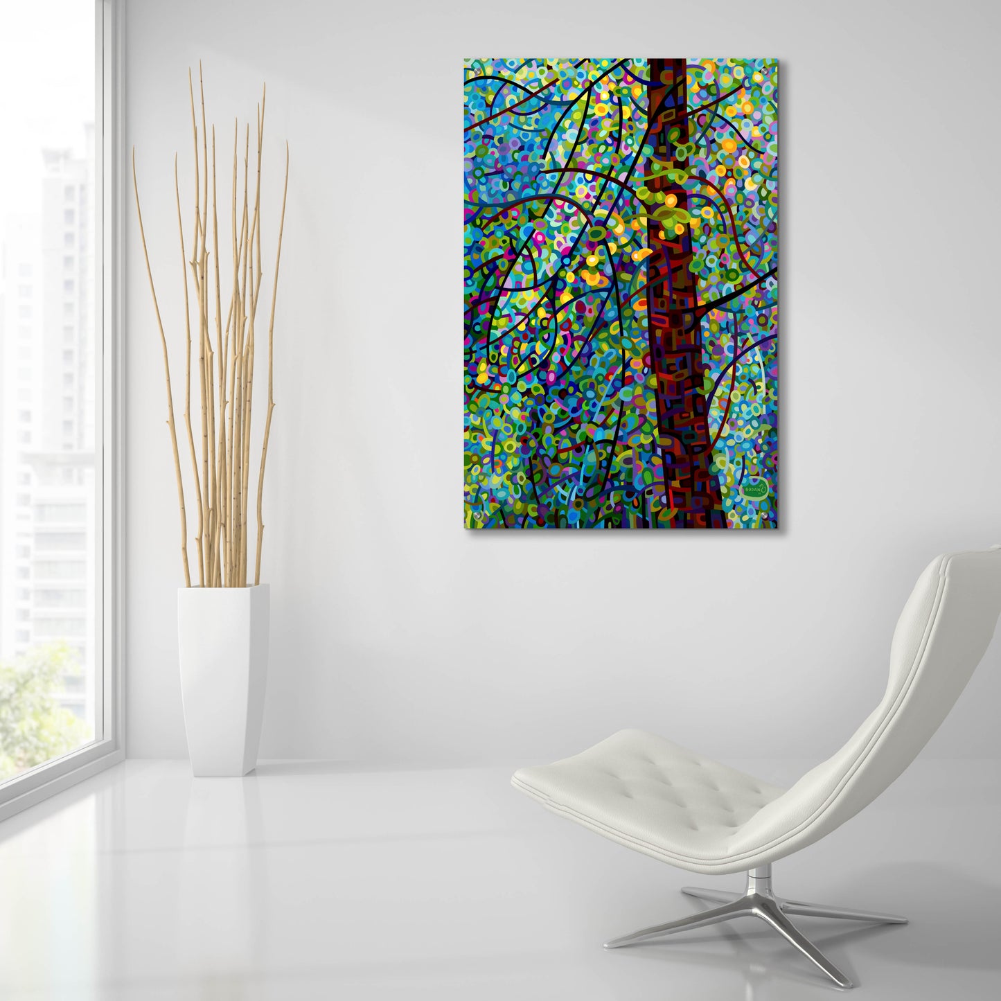 Epic Art 'Pine Sprites' by Mandy Budan, Acrylic Glass Wall Art,24x36