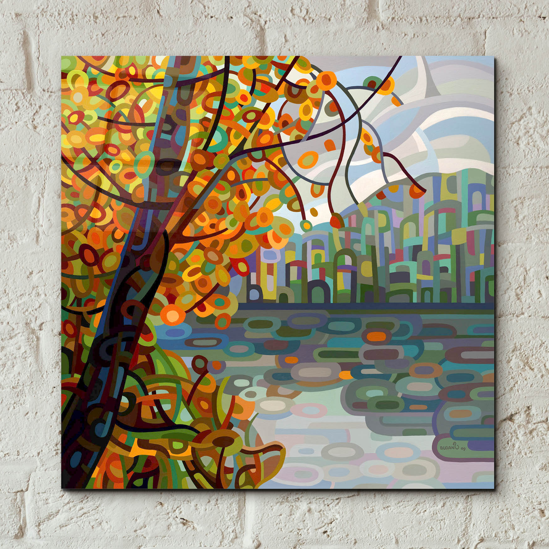 Epic Art 'Reflections' by Mandy Budan, Acrylic Glass Wall Art,12x12