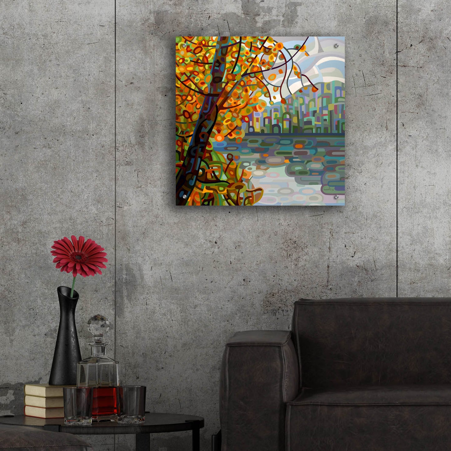 Epic Art 'Reflections' by Mandy Budan, Acrylic Glass Wall Art,24x24