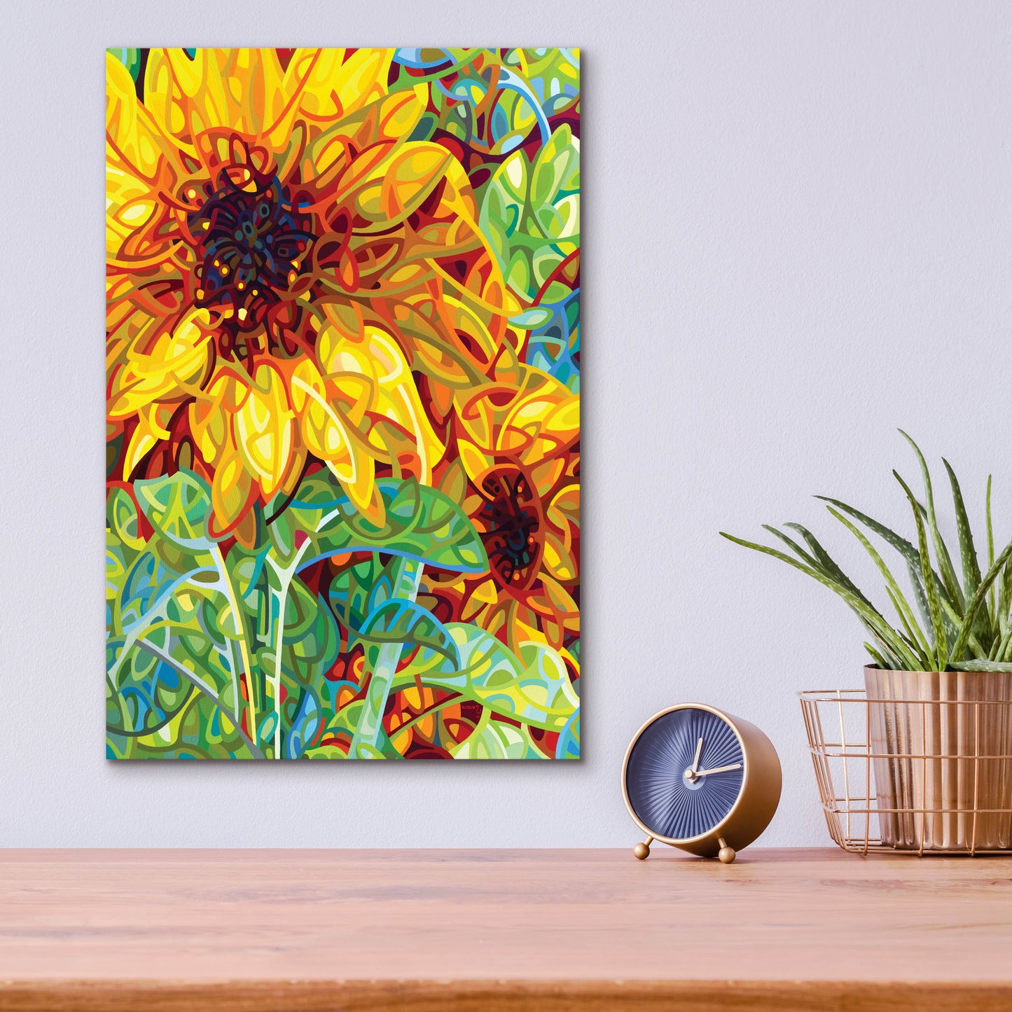 Epic Art 'Summer In The Garden' by Mandy Budan, Acrylic Glass Wall Art,12x16