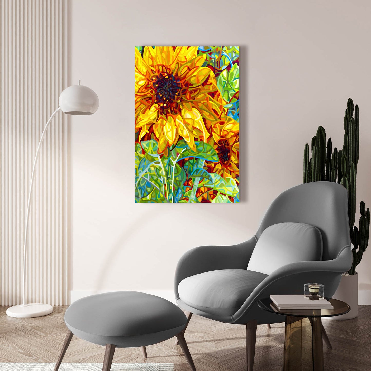 Epic Art 'Summer In The Garden' by Mandy Budan, Acrylic Glass Wall Art,24x36