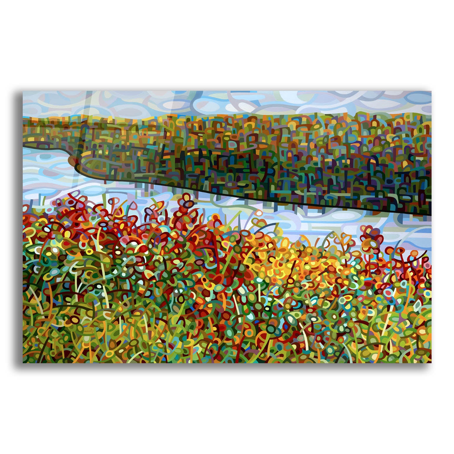 Epic Art 'The River' by Mandy Budan, Acrylic Glass Wall Art,24x16