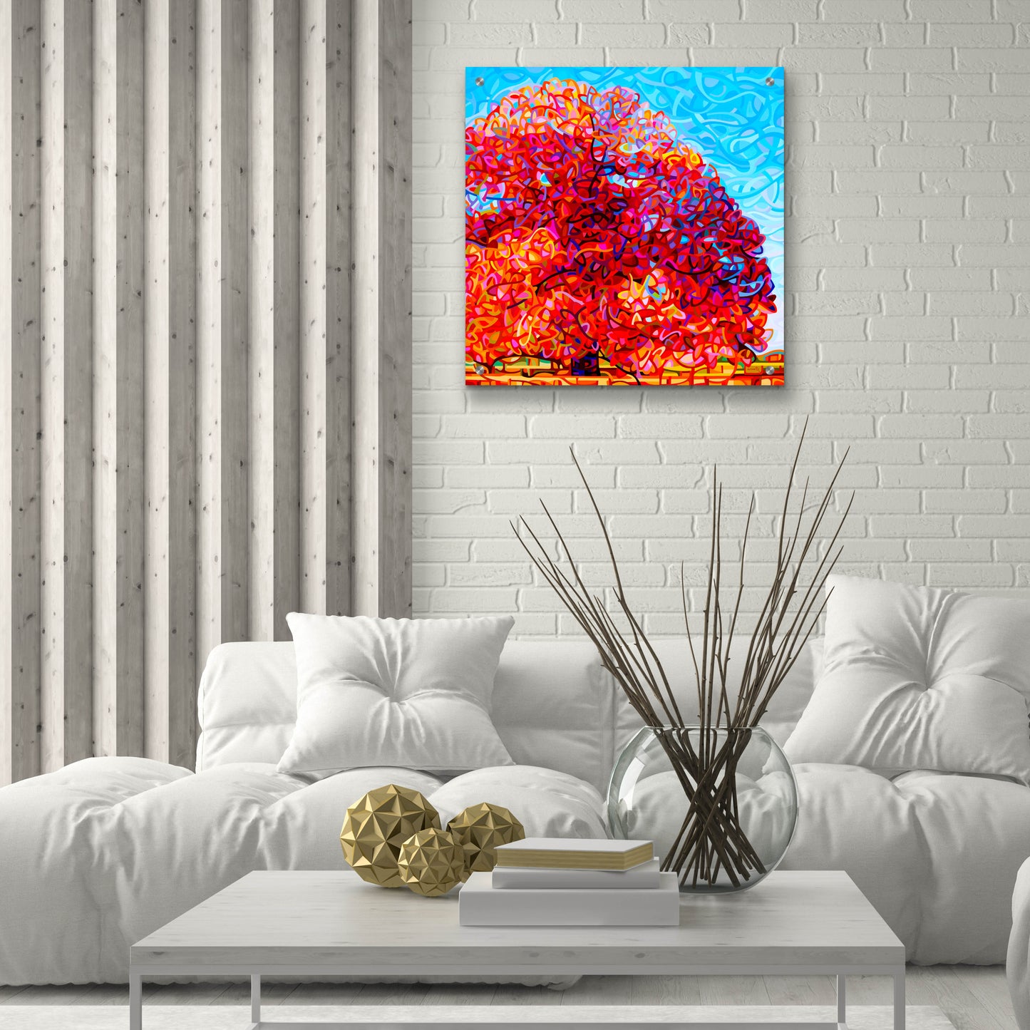 Epic Art 'Buddha Tree' by Mandy Budan, Acrylic Glass Wall Art,24x24