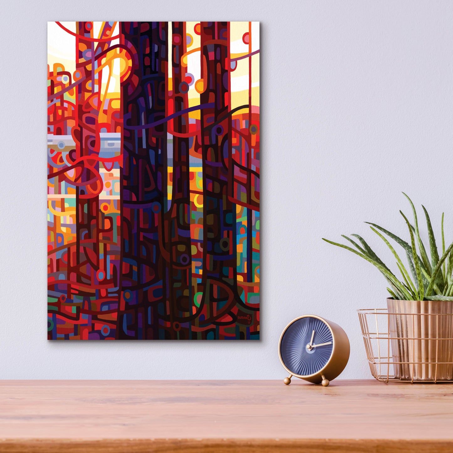 Epic Art 'Carnelian Morning' by Mandy Budan, Acrylic Glass Wall Art,12x16